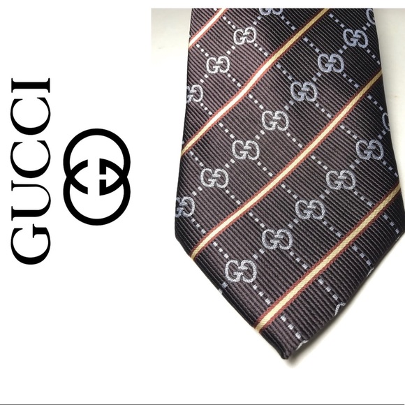 gucci logo tie